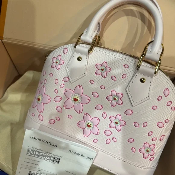Sold-Louis Vuitton Murakami Cherry Blossom Alma BB - Picture 5 of 5